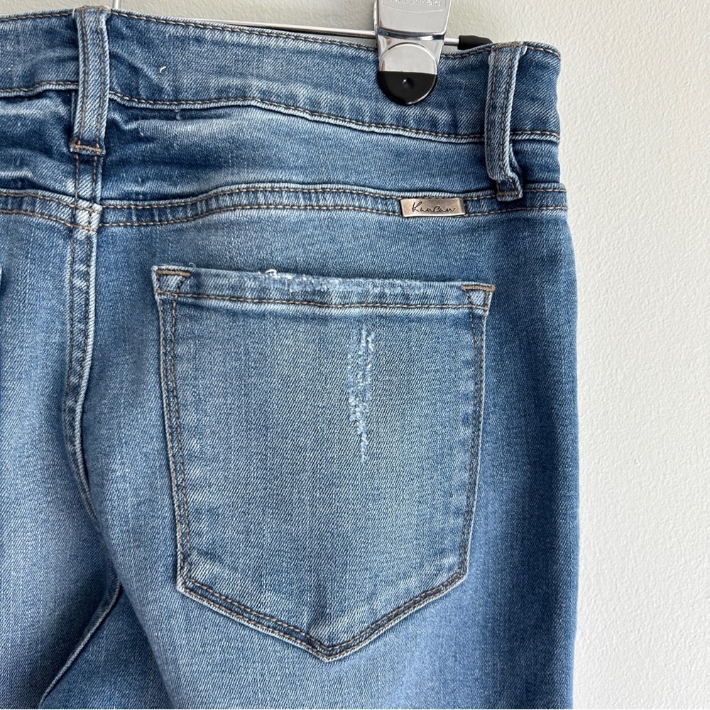 Kancan Cropped High Rise Button Front Slightly Di… - image 6